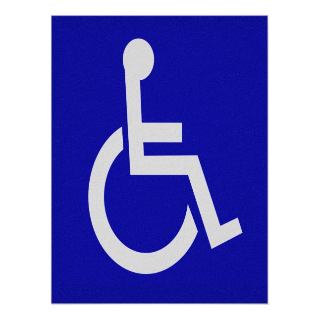 Handicapped Disabled Poster (Front)
