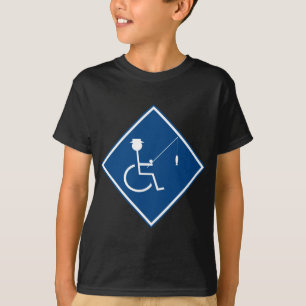 handicapped fishin sign 3 T-Shirt