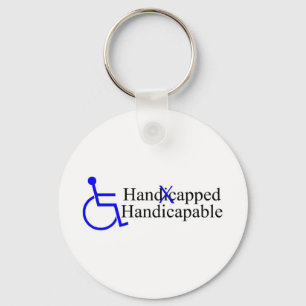 Handicapped Handicapable 2 Key Ring