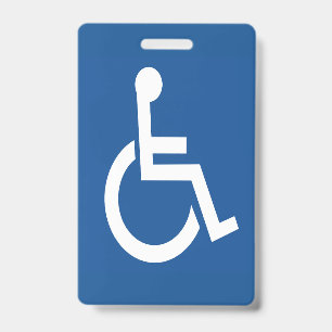 Handicapped ID Badge