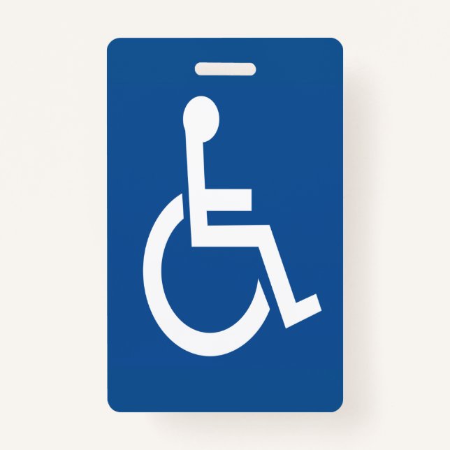 Handicapped ID Badge (Front)