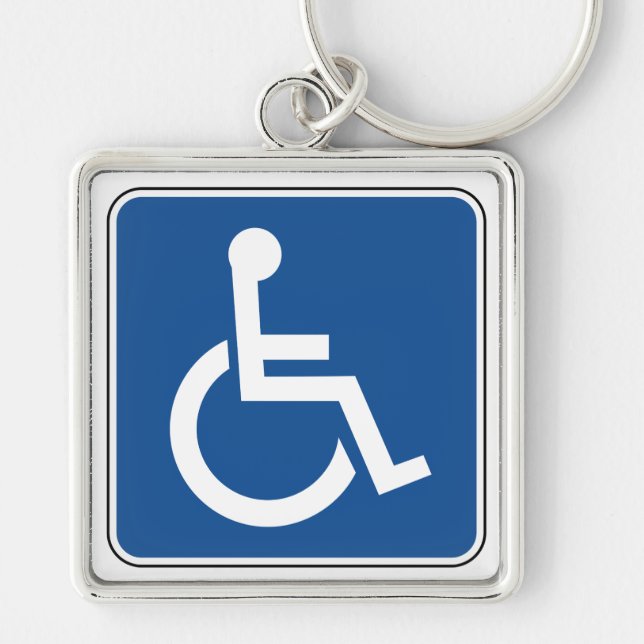 Handicapped Keychain (Front)