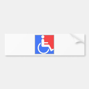Handicapped original design! bumper sticker