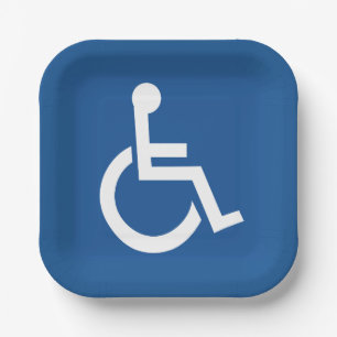 Handicapped Paper Plate