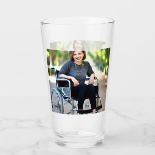Handicapped Photo Customize Personalize Glass