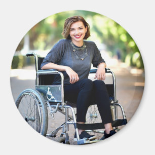 Handicapped Photo Customize Personalize Magnet