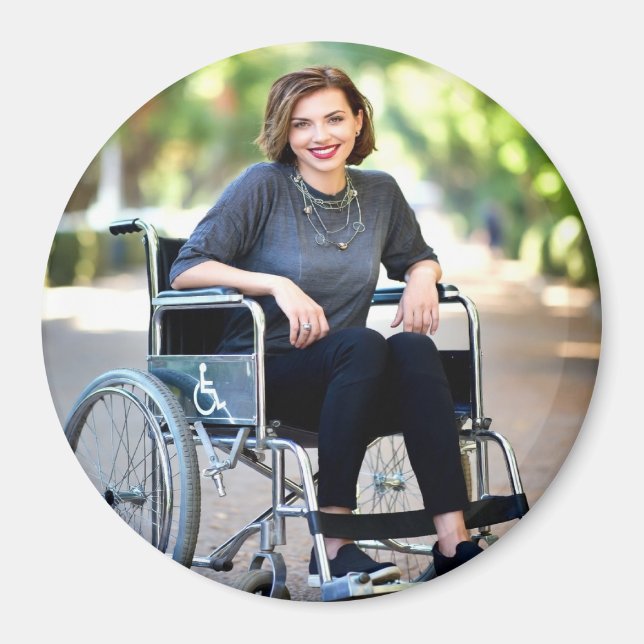 Handicapped Photo Customize Personalize Magnet (Front)