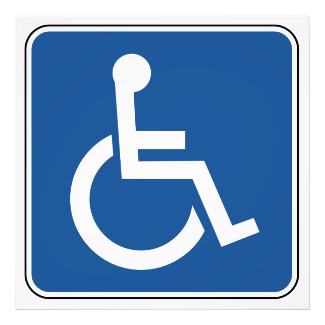 Handicapped Photo Print (Front)