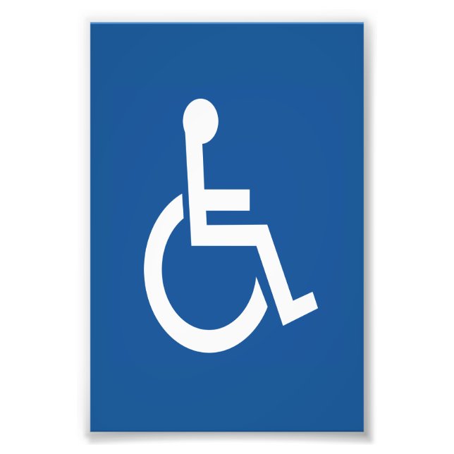 Handicapped Photo Print (Front)