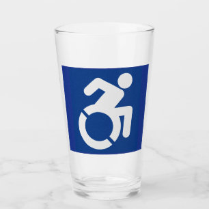 Handicapped Sign Modern Glass