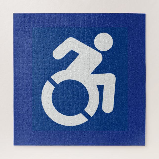 Handicapped Sign Modern Jigsaw Puzzle (Vertical)