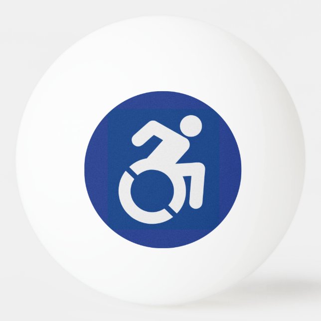 Handicapped Sign Modern Ping Pong Ball (Front)