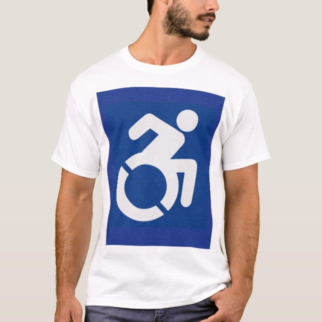 Handicapped Sign Modern T-Shirt (Front)