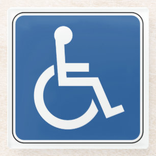 Handicapped Square Paper Coaster