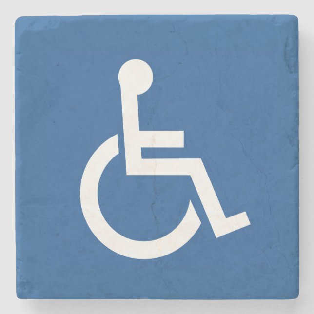 Handicapped Stone Coaster (Front)