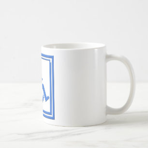 Handicapped Stylish Symbol Blue Coffee Mug