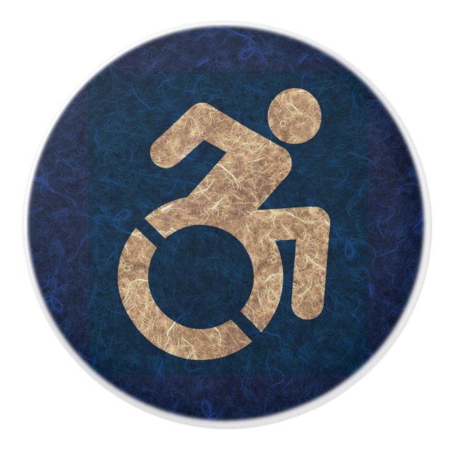 Handicapped Textured Ceramic Knob (Front)