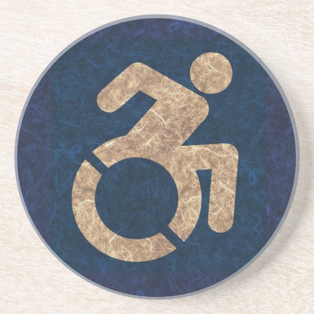 Handicapped Textured Coaster (Front)