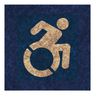 Handicapped Textured Photo Print
