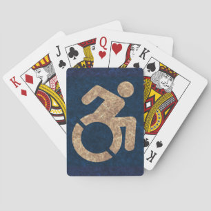 Handicapped Textured Playing Cards