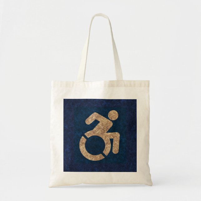 Handicapped Textured Tote Bag (Front)