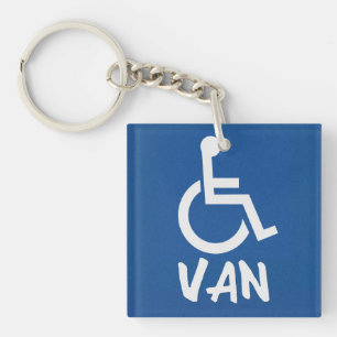 Handicapped Van Key Ring
