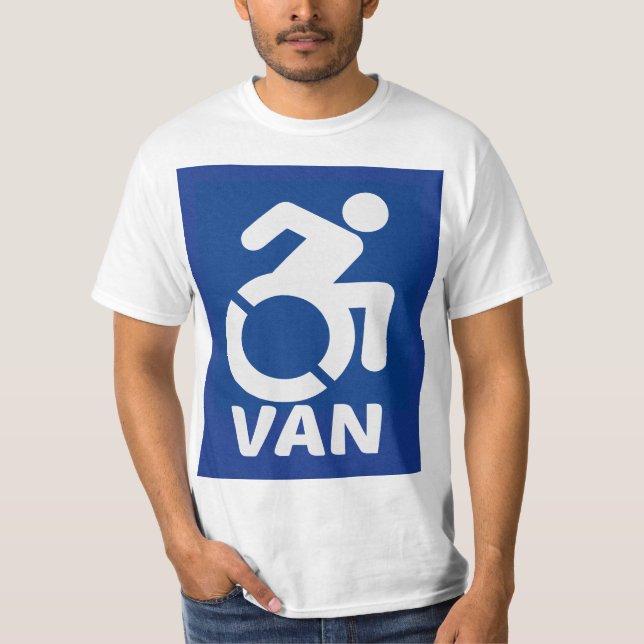 Handicapped Van Modern T-Shirt (Front)