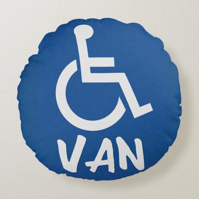 Handicapped Van Round Cushion (Front)