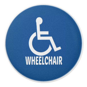 Handicapped Wheelchair Ceramic Knob