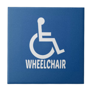 Handicapped Wheelchair Ceramic Tile