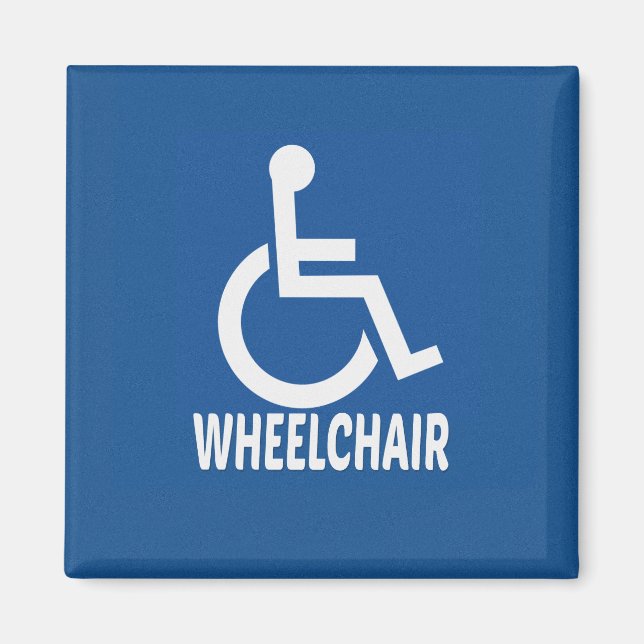 Handicapped Wheelchair Magnet (Front)