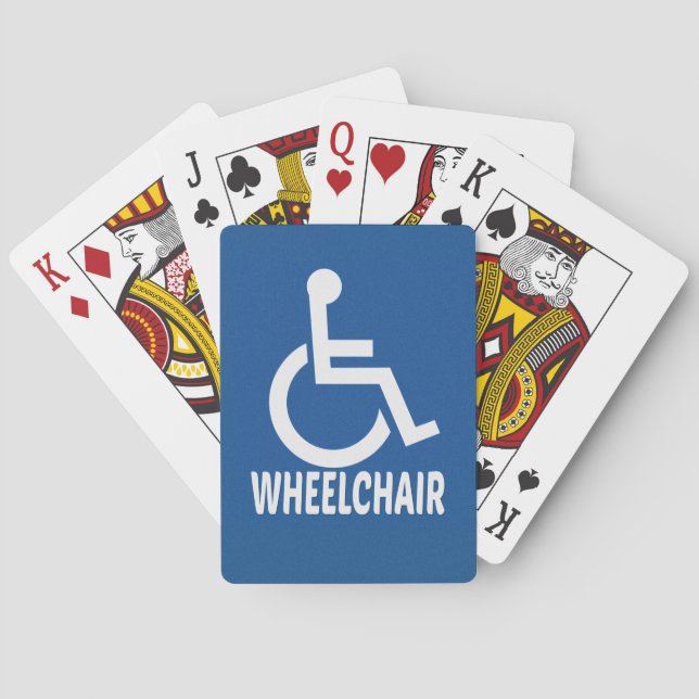 Handicapped Wheelchair Playing Cards (Back)