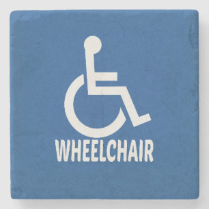Handicapped Wheelchair Stone Coaster