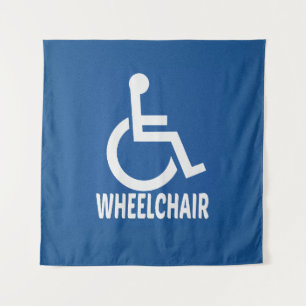 Handicapped Wheelchair Tapestry