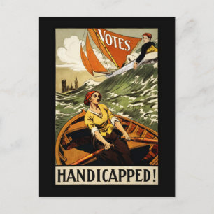 Handicapped Without the Vote Postcard