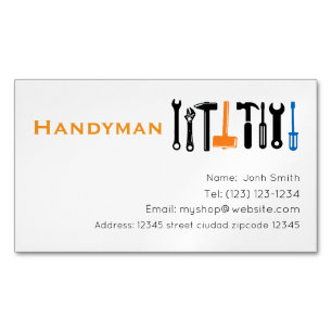handiman services editable business card