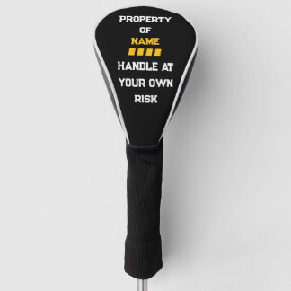 Handle At Your Own Risk Golf Head Cover