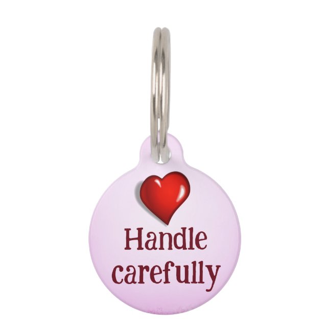 Handle carefully pet tag (Front)