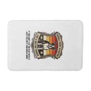 Handle Every Situation Boston Terrier Dog Sunset S Bath Mat