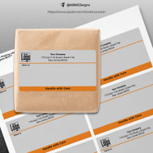 Handle With Care Custom Logo Business Shipping