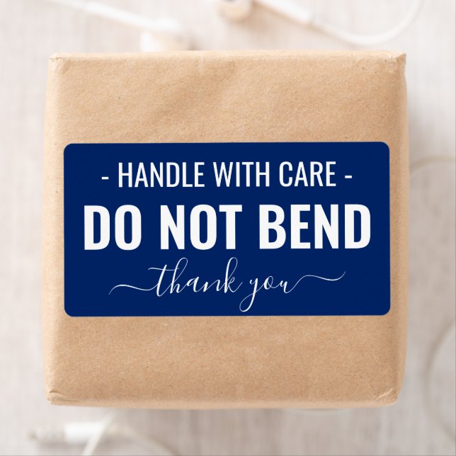Handle with Care - Do Not Bend Navy Shipping (Insitu)