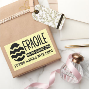 Handle With Care Easter Theme Small Business Rectangular Sticker