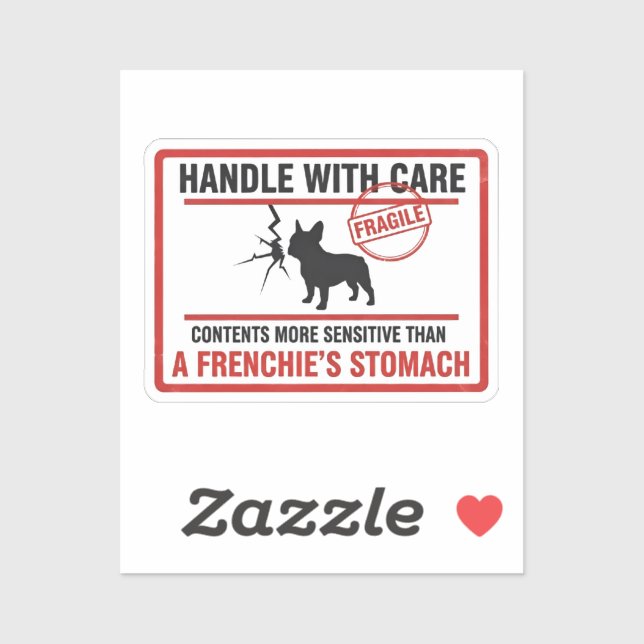 Handle With Care French Bulldog Sensitive Stomach  (Sheet)