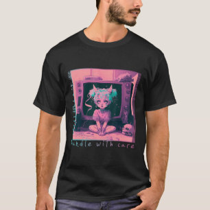 Handle with Care Pastel Goth Kawaii Anime Menhera T-Shirt
