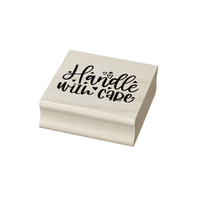 Handle with Care Rubber Stamp (Stamp)