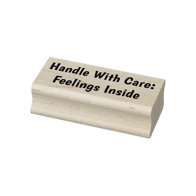 Handle with Care  Rubber Stamp (Stamp)