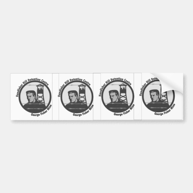Handlebar Hill Detention Centre Bumper Sticker X 4 (Front)