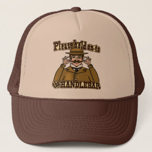 Handlebar Moustache Gentleman Trucker Hat
