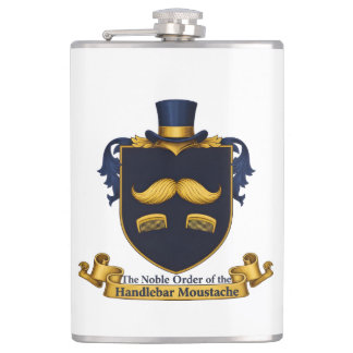 Handlebar Moustache Gentleman's Flask