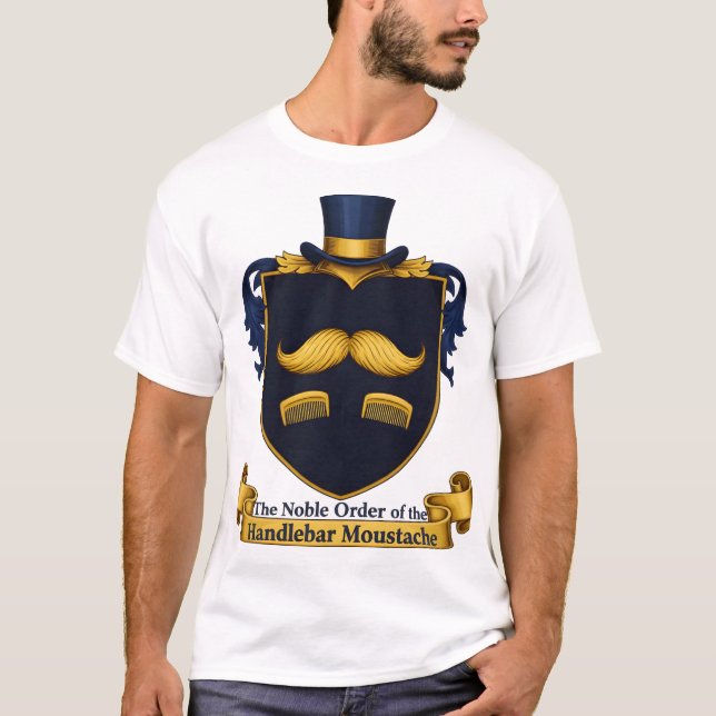 Handlebar Moustache Gentleman's T-Shirt (Front)